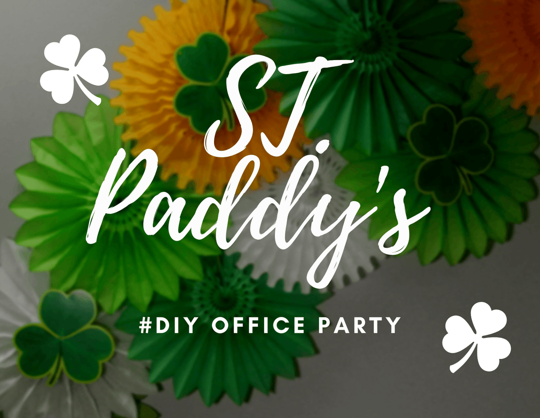 DIY: St. Patrick's Day Flower Wall Made with Paper Fans - ShopAtDean