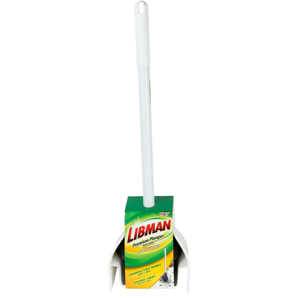 Libman 598 White Plunger & Caddy Set