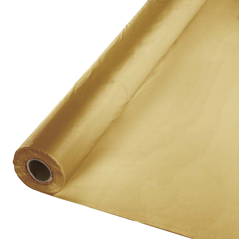 Gold 40 X 150 Roll Tablecover