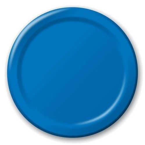 Creative Converting 10" Round Cobalt Blue Paper Plates