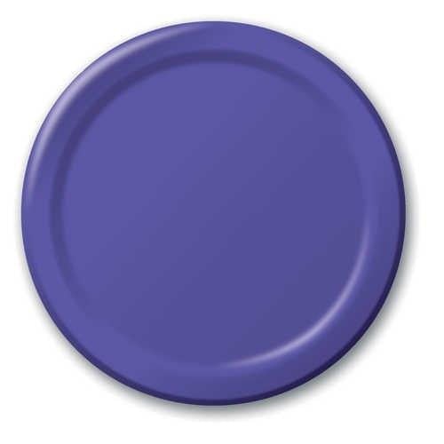Creative Converting 10" Round Purple Paper Plates