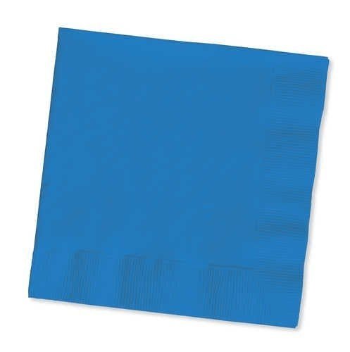 Creative Converting 10" X 10" Cobalt Blue Beverage Napkins