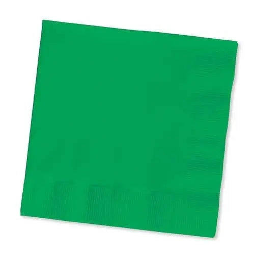 10" X 10" Green Beverage Napkins