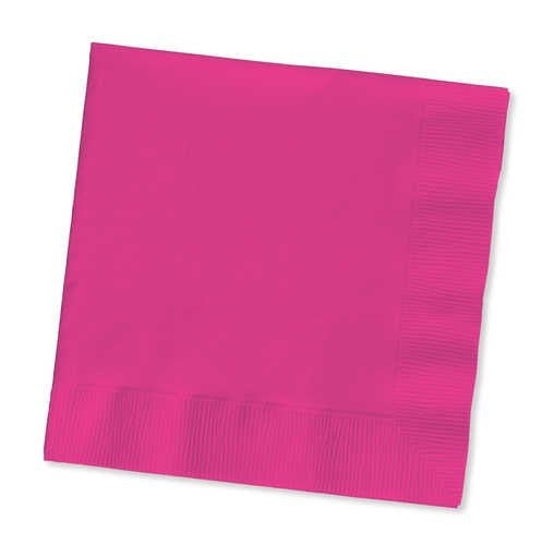 Creative Converting 10" X 10" Magenta Beverage Napkins