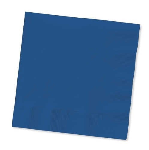 Creative Converting 10" X 10" Navy Blue Beverage Napkins