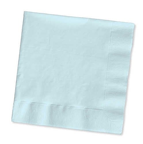 Creative Converting 10" X 10" Pastel Blue Beverage Napkins