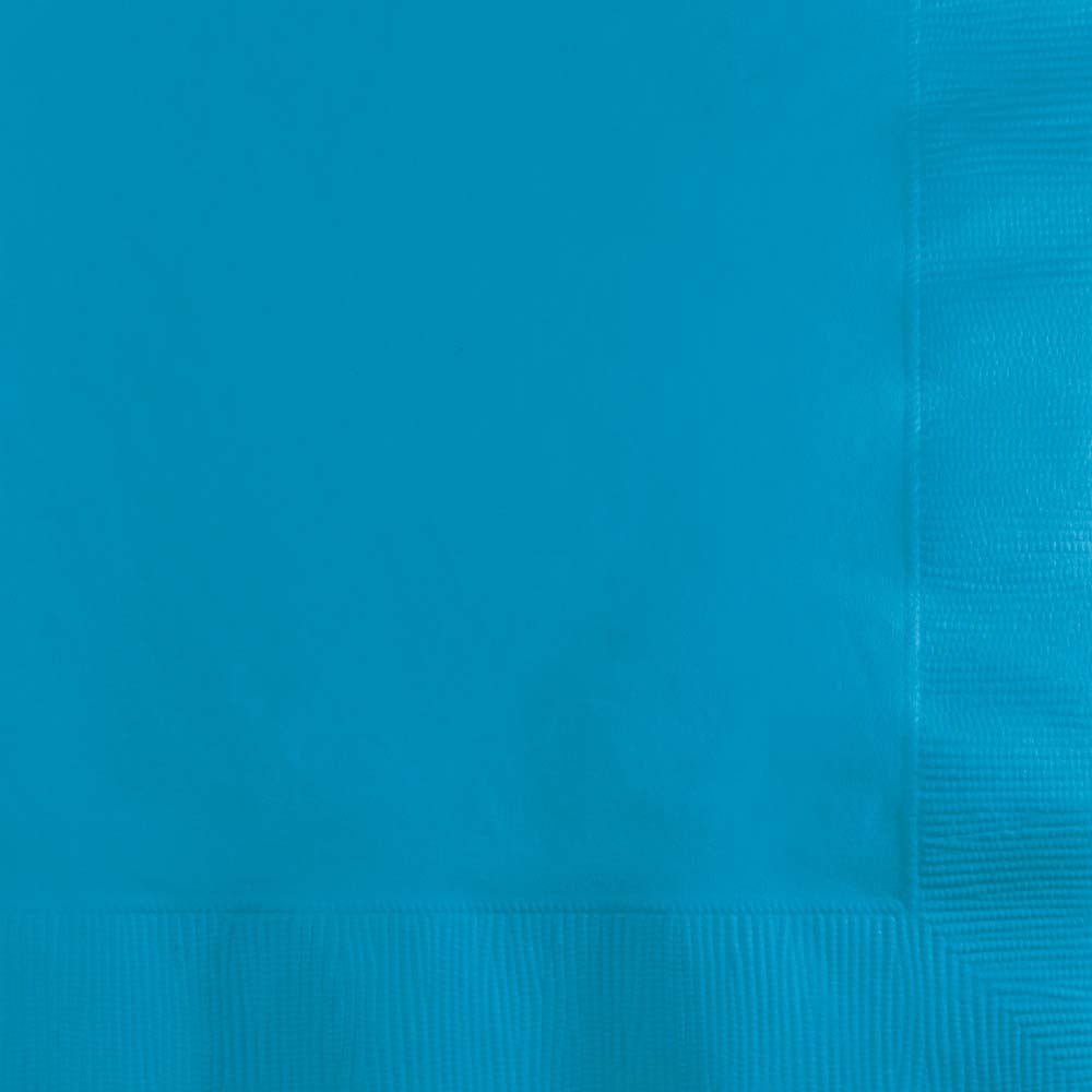 Creative Converting 10" X 10" Turquoise Beverage Napkins