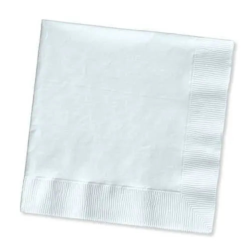 10" X 10" White Beverage Napkins