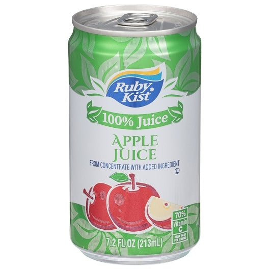 Ruby Kist 7.2 oz 100% Apple Juice Case of 24