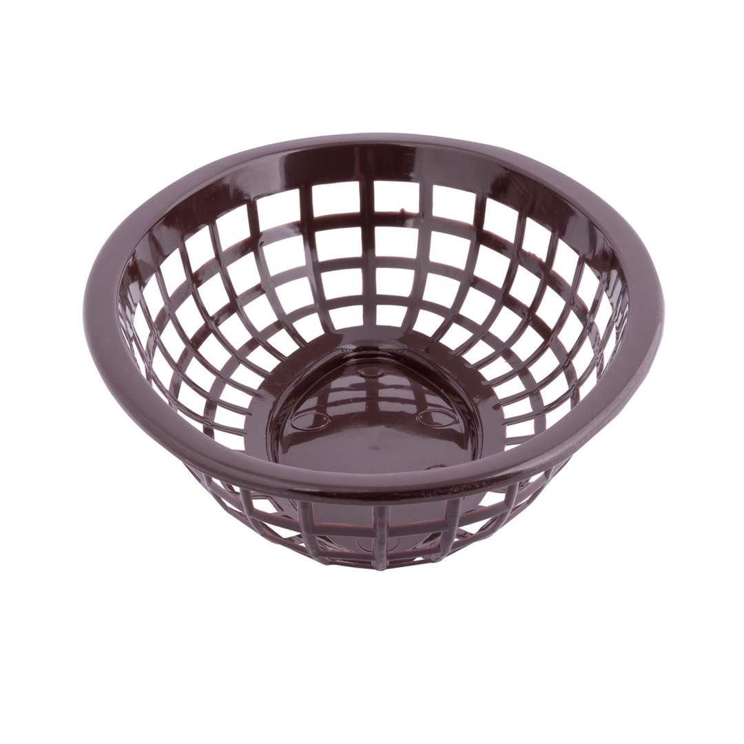 Tablecraft 1071BR 8" Oval Brown Plastic Basket