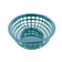 Tablecraft 1074FG 9" Oval Forest Green Plastic Basket