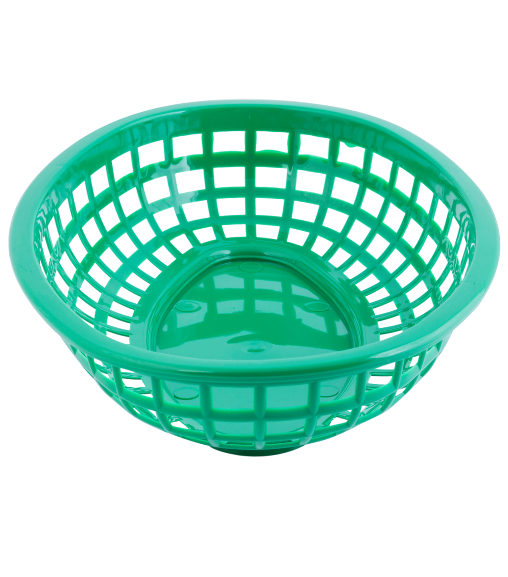Tablecraft 1074G 9" Oval Green Plastic Basket