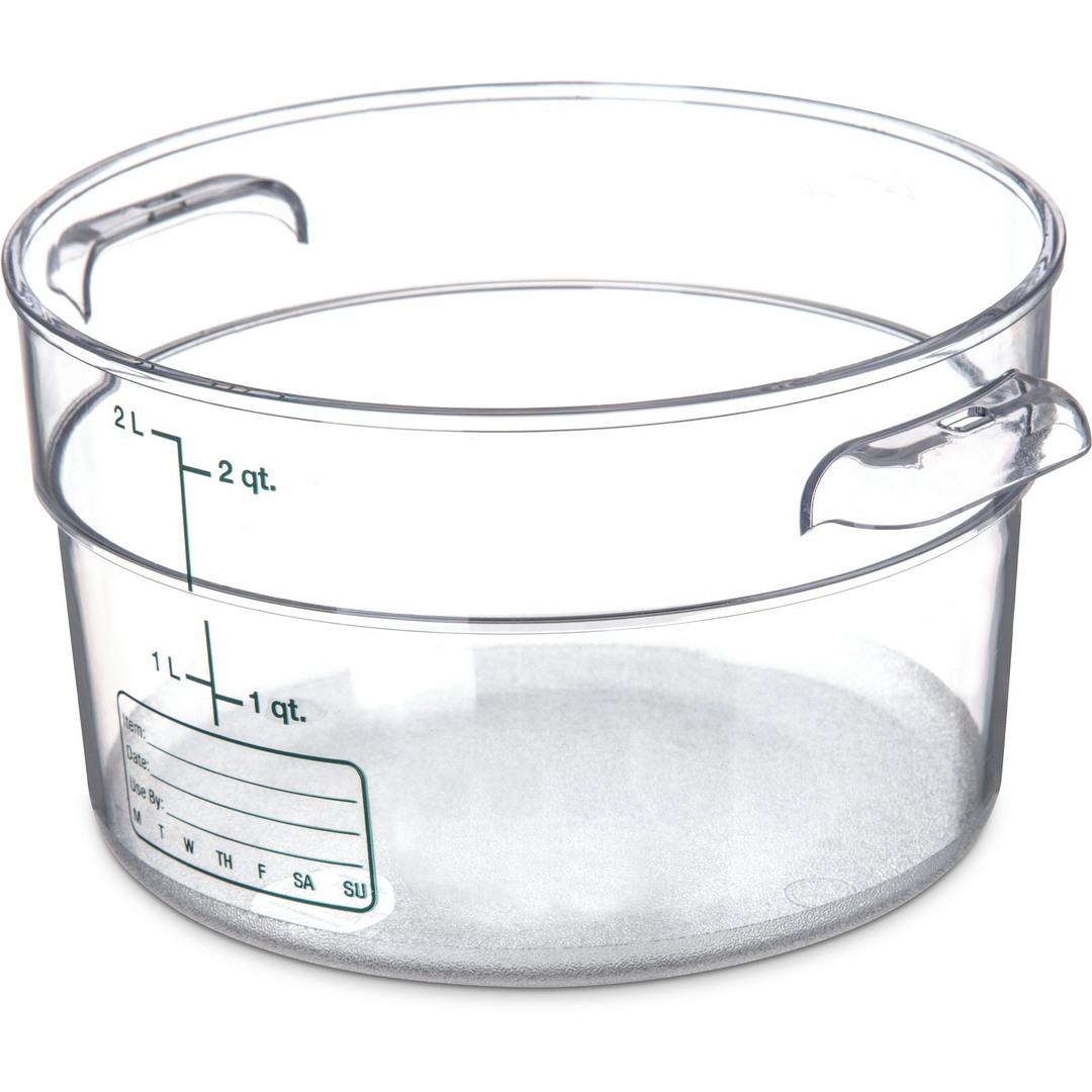 Carlisle 2 Qt Round Clear Container Storplus (10763-07)