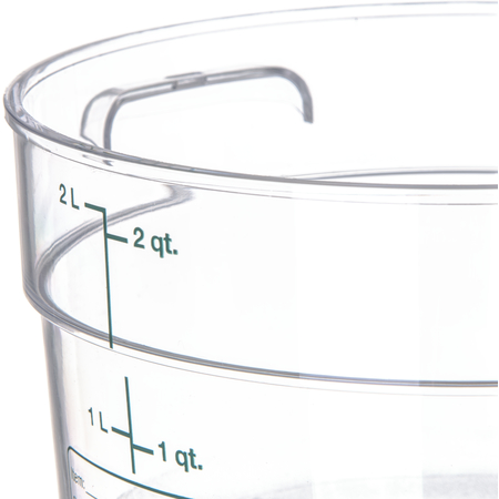 Carlisle 2 Qt Round Clear Container Storplus (10763-07)