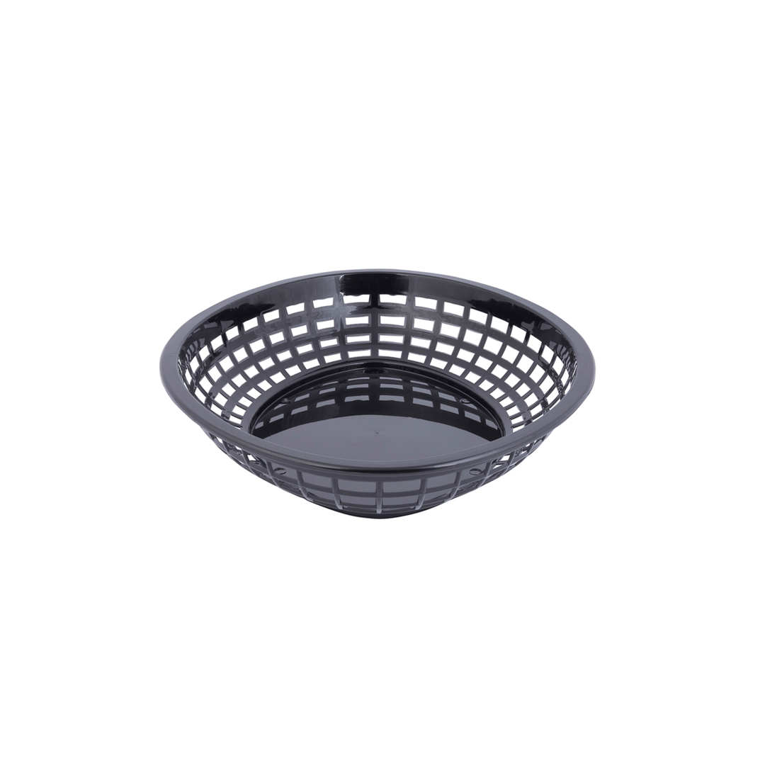 Tablecraft 1084BK 11.75" X 8-7/8" Oval Black Jumbo Basket