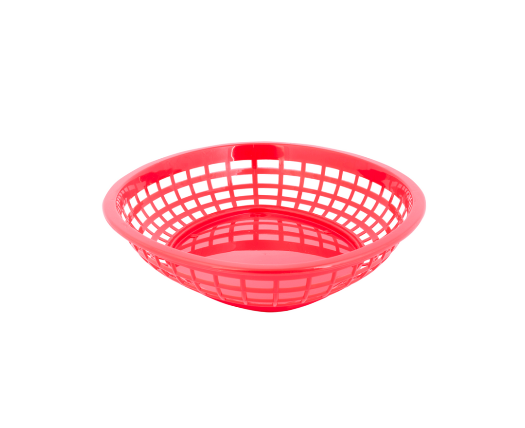 Tablecraft 1084R 11.75" X 8-7/8" Oval Red Jumbo Basket
