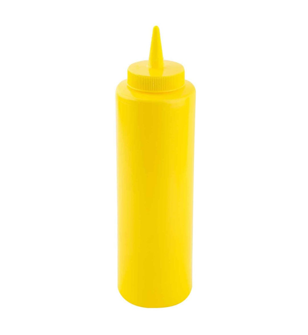 Tablecraft 124M-1 24 Oz Mustard Squeeze Bottle With Standard Tip
