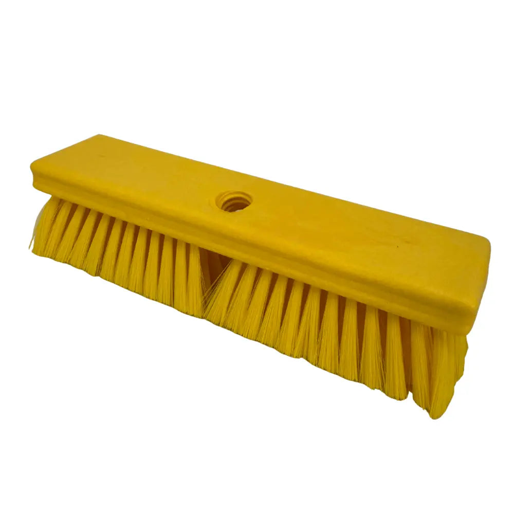 Nexstep 10 Inch Commercial Deck Scrub Brush Yellow 6/Case