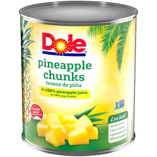 Pineapple Chunks in 100% Juice 106 oz (#10 Can)