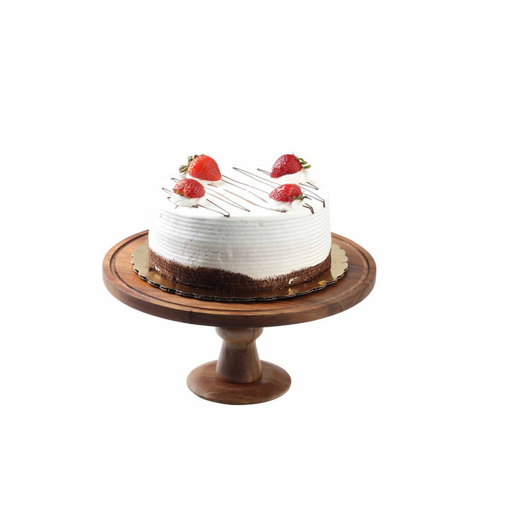 Tablecraft 11441 6" Acacia Cake Stand