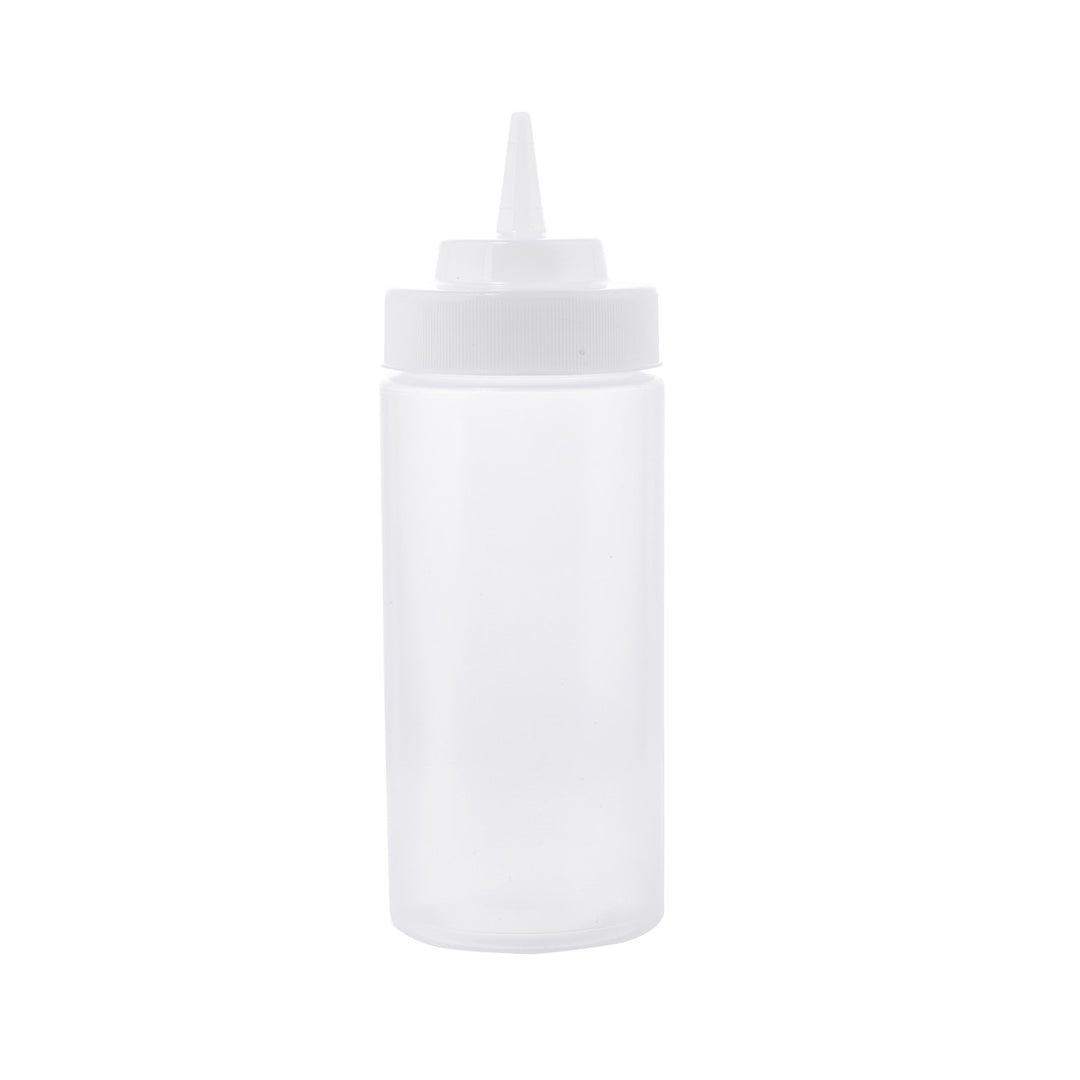 Tablecraft 11663C 16 Oz Natural Wide Mouth Squeeze Dispenser