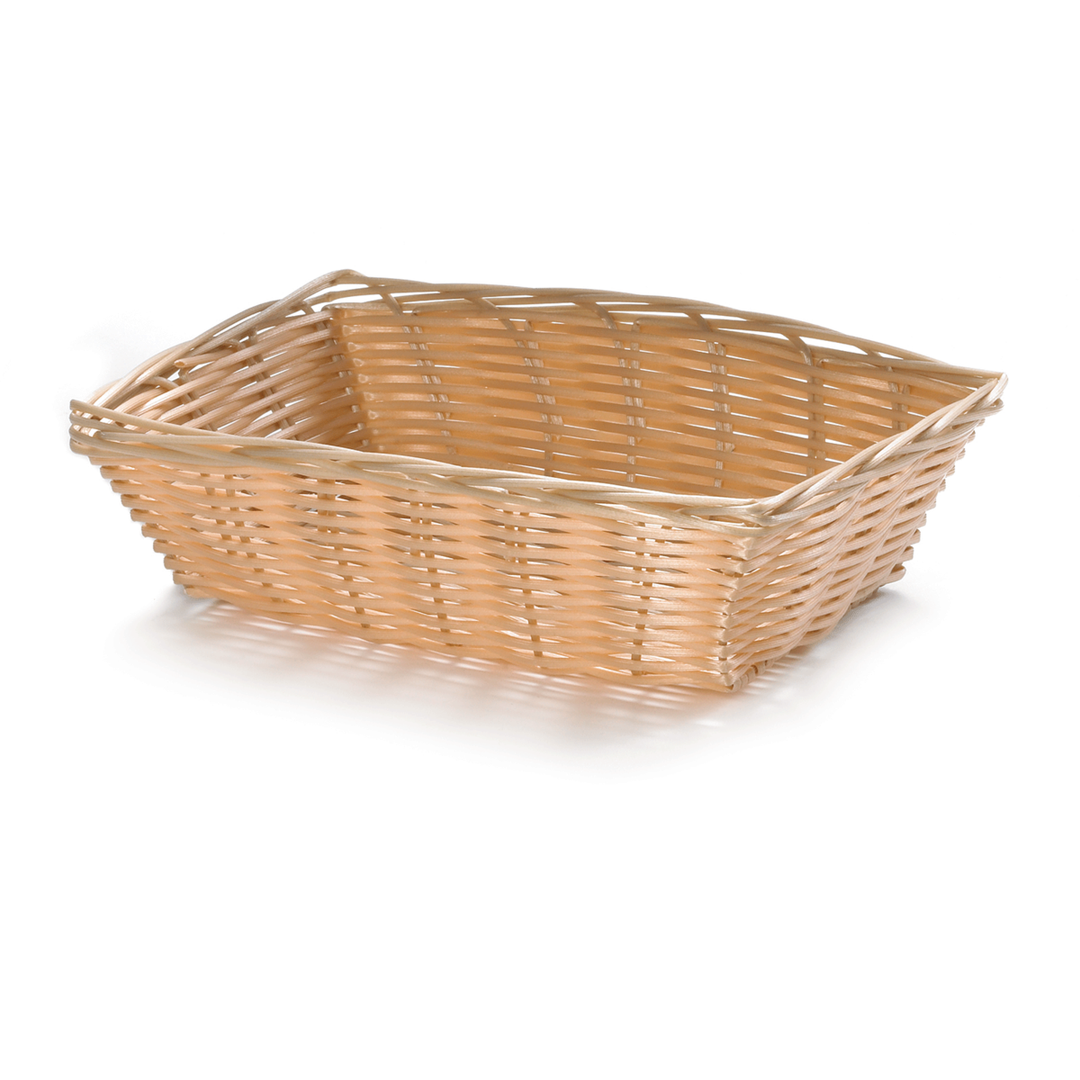 Tablecraft 1172W 9"X6"X2.5" Rectangular Natural Handmade Basket