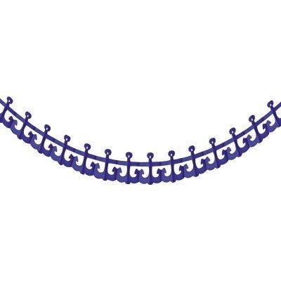 Beistle 12' Dark Blue Anchor Garland