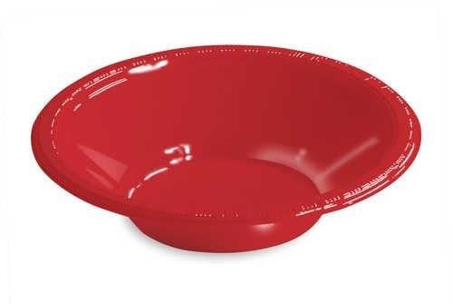 12 Oz Red Plastic Bowls
