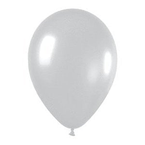 12" Silver Balloons