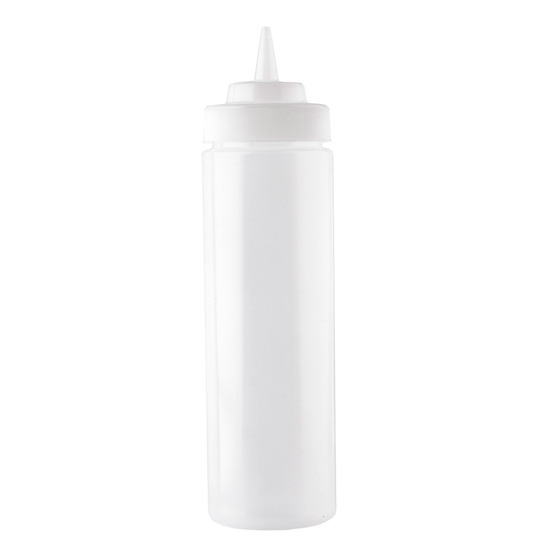 Tablecraft 12463C 24 Oz Natural Wide Mouth Squeeze Dispenser