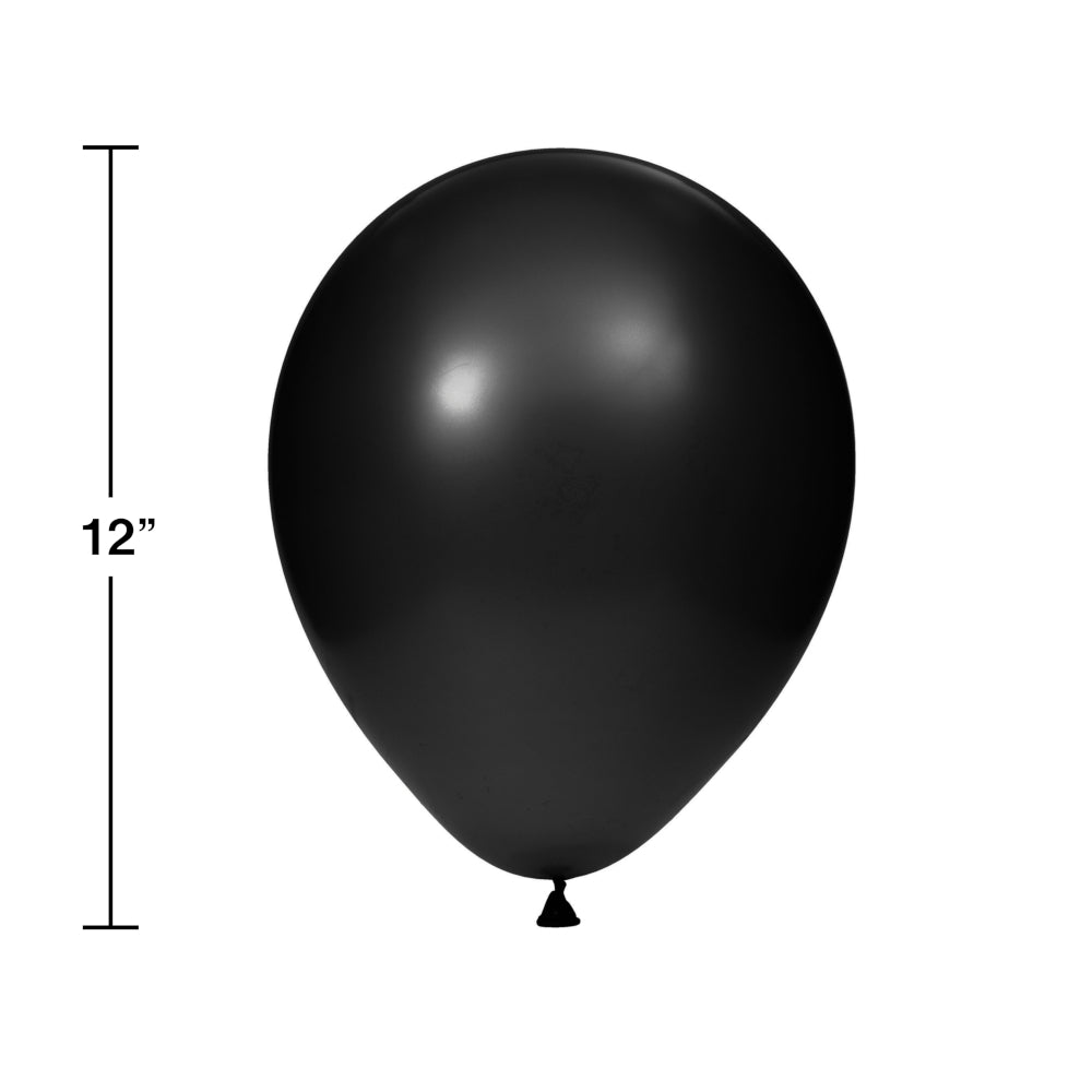 Creative Converting 12" Black Velvet Latex Balloons