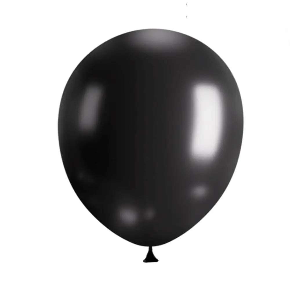 12 Inch Black Latex Balloons, Helium Quality – 10 Pack