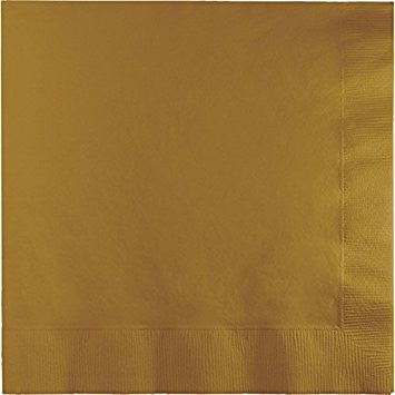 Creative Converting 13" X 13" Gold Luncheon Napkins