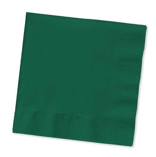 Creative Converting 13" X 13" Hunter Green Luncheon Napkins