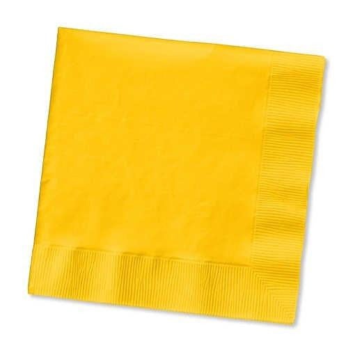 Creative Converting 13" X 13" School Bus Yellow Luncheon Napkins