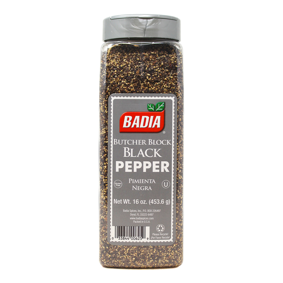 Badia 16 oz Butcher Block Black Pepper