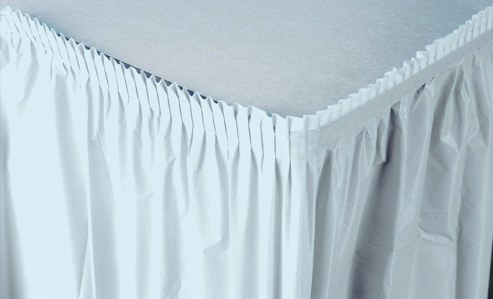 Creative Converting 14' X 29" Pastel Blue Plastic Table Skirts