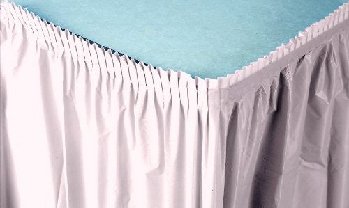 Creative Converting 14' X 29" Pink Plastic Table Skirts