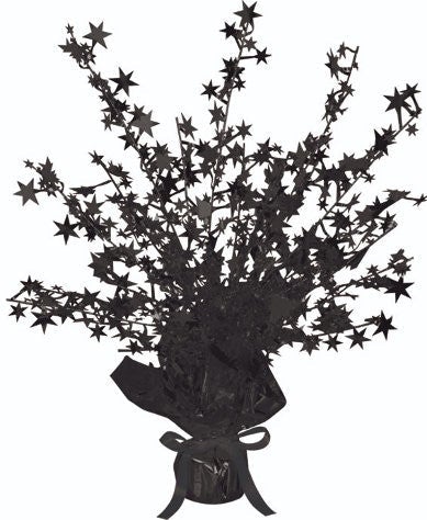 Beistle 15" Black Star Gleam N Burst Centerpiece (50806-BK)