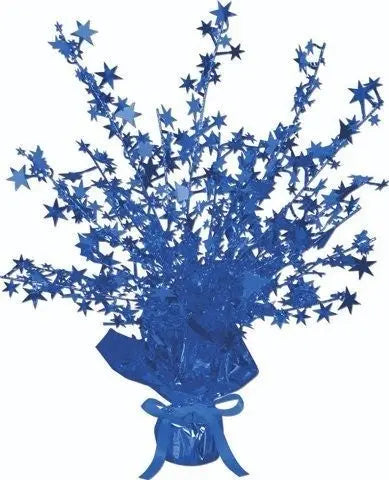 15" Blue Star Gleam N Burst Centerpiece (50806-B)