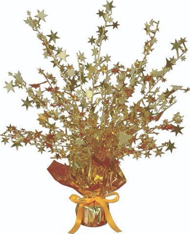 Beistle 15" Gold Star Gleam N Burst Centerpiece (50806-GD)