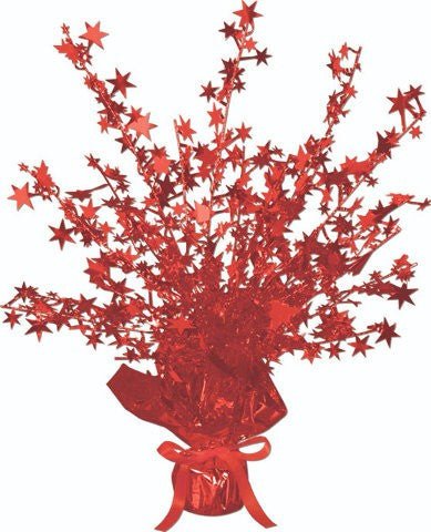 Beistle 15" Red Star Gleam N Burst Centerpiece (50806-R)