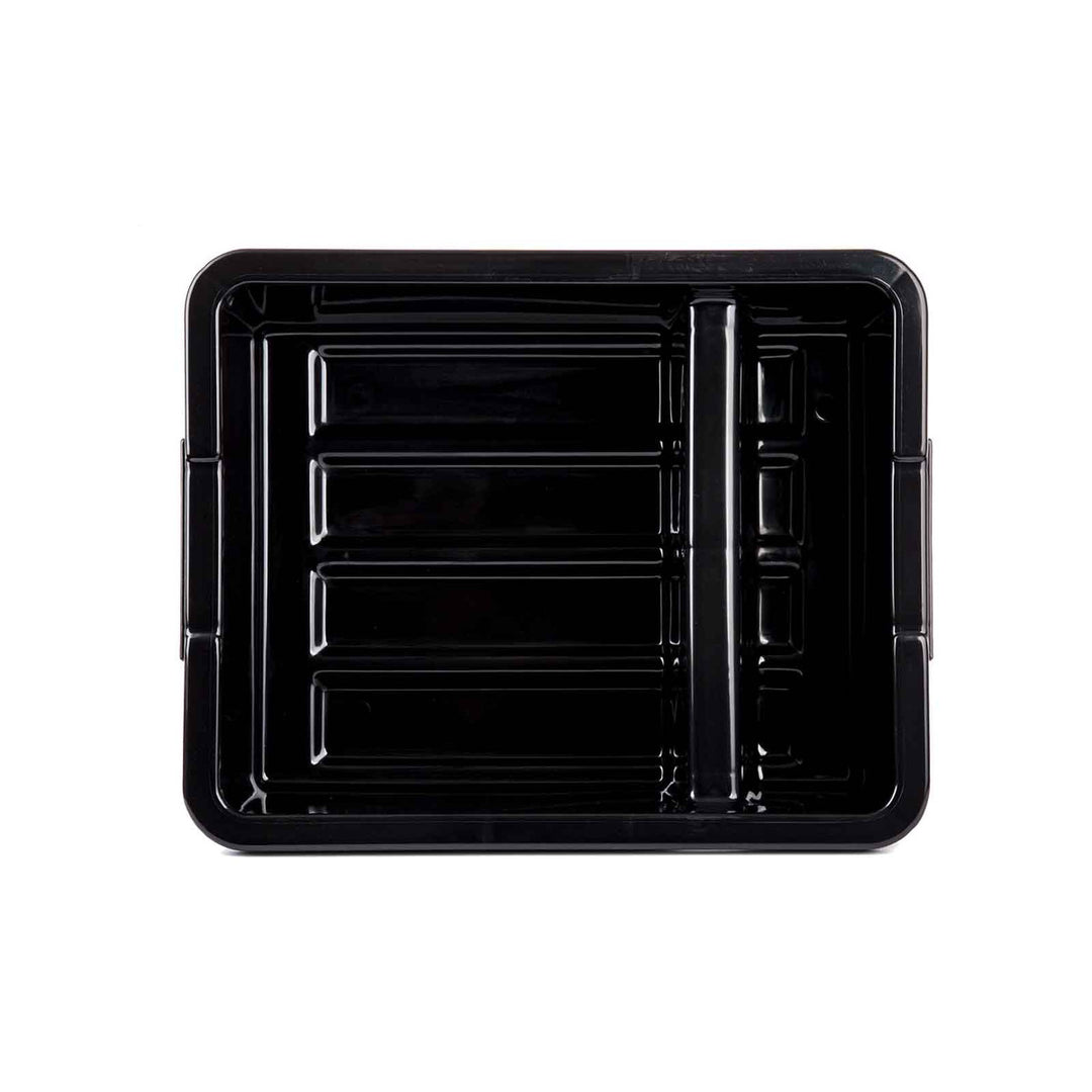 Tablecraft 1547B Divided Black Bus Box 7" Deep