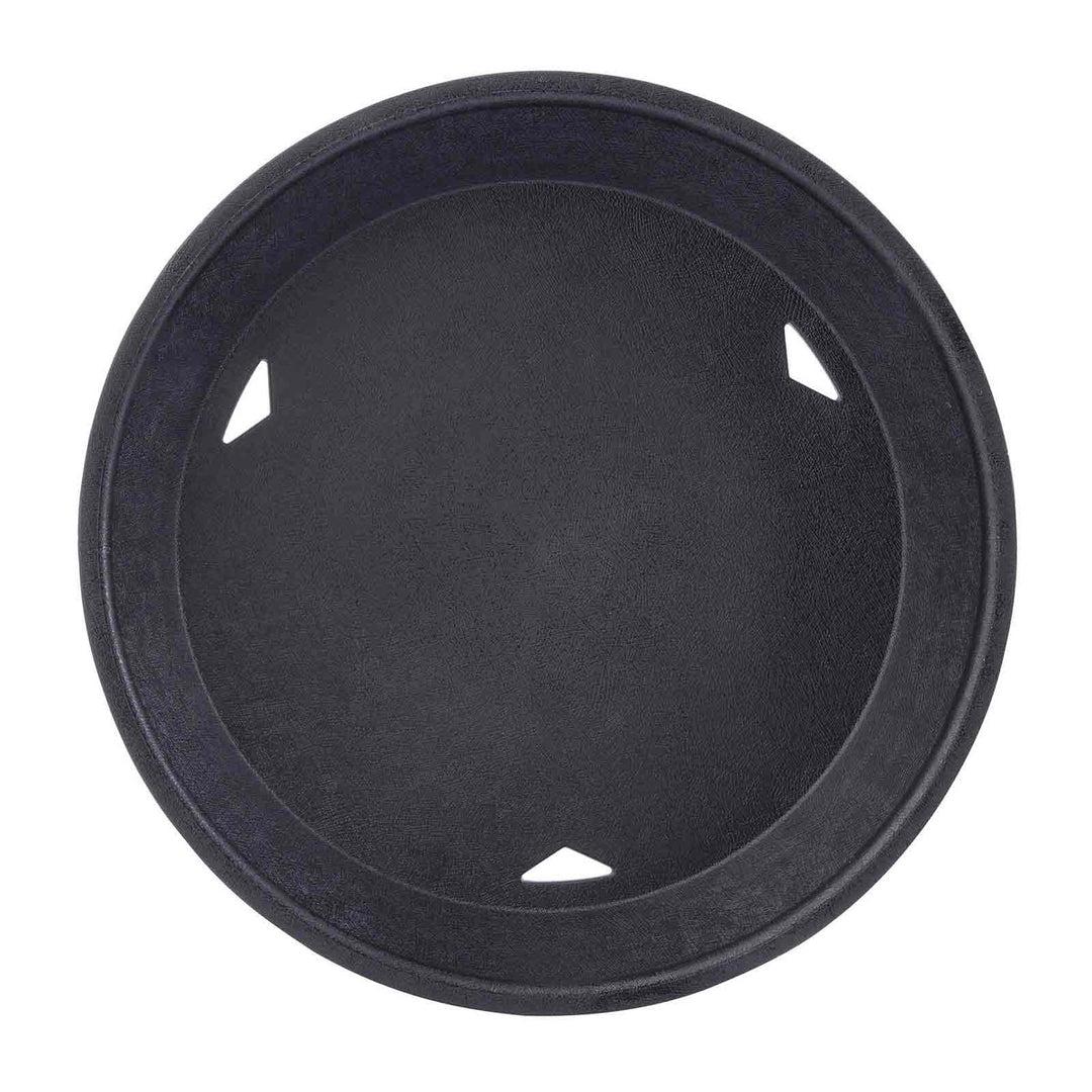 Tablecraft 15759BK Black Round Platter w/Base
