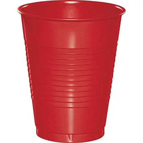 16 Oz Classic Red Disposable Plastic Cups