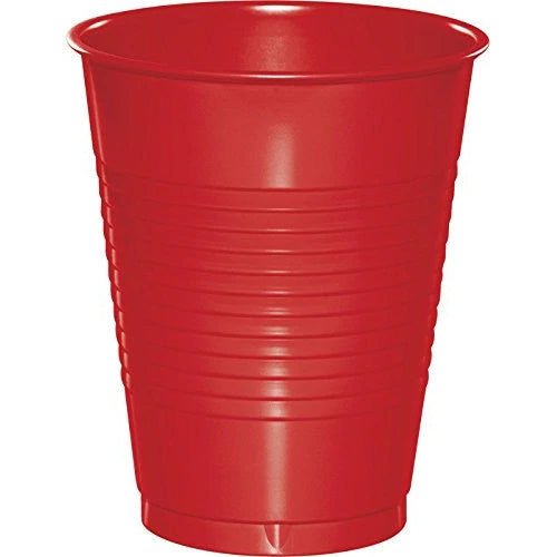 16 Oz Classic Red Disposable Plastic Cups