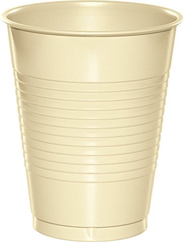 16 Oz Ivory Disposable Plastic Cups