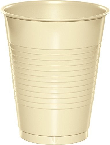 Creative Converting 16 Oz Ivory Disposable Plastic Cups