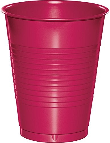 Creative Converting 16 Oz Magenta Disposable Plastic Cups