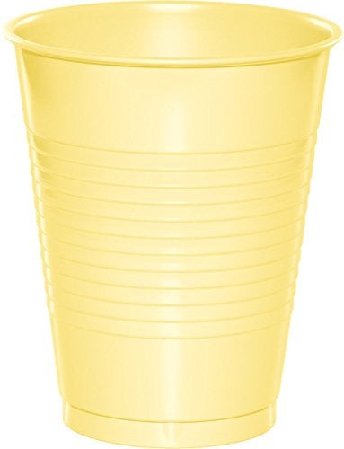 Creative Converting 16 Oz Mimosa Yellow Disposable Plastic Cups